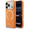 Etui Guess IML Script Metal MagSafe do   iPhone 17 Pro Max pomarańczowy