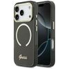 Etui Guess IML Script Metal MagSafe do   iPhone 17 Pro Max czarny