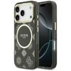 Etui Guess IML Peony Dot MagSafe do      iPhone 17 Pro czarny
