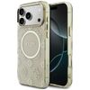 Etui Guess IML Peony Dot MagSafe do      iPhone 17 Pro Max beżowy