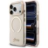 Etui Guess IML Script Metal MagSafe do   iPhone 17 Pro Max różowy
