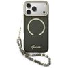 Etui Guess IML Glitters Script Strap     MagSafe do iPhone 17 Pro Max czarny