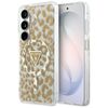 Etui Guess IML Leopard Print Triangle    MagSafe do Samsung Galaxy S26 brązowy