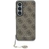 Etui Guess 4G Classic Logo Charm MagSafe do Samsung Galaxy S26 brązowy