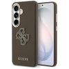 Etui Guess Grained Big 4G Metal Logo do Samsung Galaxy S26 brązowy