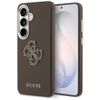 Etui Guess Grained Big 4G Metal Logo do  Samsung Galaxy S26+ brązowy