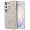 Etui Guess 4G Rhinestone Round Logo MagSafe do Samsung Galaxy S26 Ultra różowy
