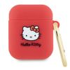 Hello Kitty HKA23DKHSF Airpods 1/2 coverfuksja/fuschia Silicone 3D Kitty Head