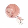 Richmond&Finch kabel zwijany USB-C/Microróżowy marmur/pink marble CWTYPE-114