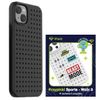 Zestaw Etui Pinit Dynamic + Sports PiniPhone 14 / 15 / 13 6.1" czarny/black wzór 3
