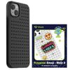 Zestaw Etui Pinit Dynamic + Emoji PiniPhone 14 Plus / 15 Plus 6.7" czarny/black wzór 3