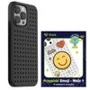 Zestaw Etui Pinit Dynamic + Emoji PiniPhone 14 Pro Max 6.7" czarny/black wzór 1