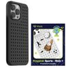 Zestaw Etui Pinit Dynamic + Sports PiniPhone 14 Pro Max 6.7" czarny/black wzór 1