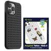 Zestaw Etui Pinit Dynamic + Tattoo PiniPhone 14 Pro 6.1" czarny/black wzór 2
