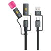 Kabel USB-C 4smarts Explorer 4w1 60W 1m  czarny