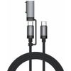 Kabel USB-C 4smarts Explorer ComboCord 100W 2m z adapterem MagSafe czarny