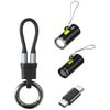 Zestaw akcesoriów 4w1 4smarts Explorer   kabel brelok USB-C, adapter USB-C do USB-C, zapalniczka USB-C, latarka USB-C, czarny