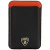 Magnetyczny portfel Lamborghini Urus D8 Genuine Leather MagSafe pomarańczowy