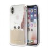 Karl Lagerfeld KLHCPXPABGNU iPhone Xróżowo-złoty/pink gold hard case Liquid Glitter