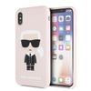 Karl Lagerfeld KLHCPXSLFKPI iPhone X/Xshardcase jasnoróżowy/light pink Silicone Iconic