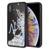 Karl Lagerfeld KLHCI65KSIGMU iPhone XsMax czarny/black hard case Signature Liquid Glitter Sequins