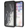 Karl Lagerfeld KLHCPXPH2IR iPhone X/Xs czarny/black Glitter Signature - Glow in the dark