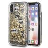 Karl Lagerfeld KLHCPXROGO iPhone X/Xsczarno-złoty/black & gold hard case Glitter