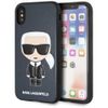 Karl Lagerfeld KLHCPXIKPUBL iPhone X/Xshardcase niebieski/blue Iconic Karl Embossed