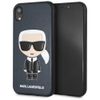 Karl Lagerfeld KLHCI61IKPUBL iPhone Xrhardcase niebieski/blue Iconic Karl Embossed