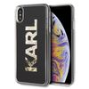 Karl Lagerfeld KLHCI65KAGBK iPhone XsMax czarny/black Karl logo Glitter