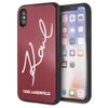 Karl Lagerfeld KLHCPXDLKSRE iPhone X/Xsczerwony/red hard case Signature Glitter