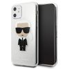 Karl Lagerfeld KLHCN61TPUTRIKSL iPhone11 6,1" /  Xr  srebrny/silver Glitter Ikonik Karl