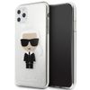 Karl Lagerfeld KLHCN65TPUTRIKSL iPhone   11 Pro Max srebrny/silver Glitter Ikonik Karl