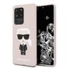 Karl Lagerfeld KLHCS69SLFKPI S20 UltraG988 hardcase jasnoróżowy/pink Silicone Iconic