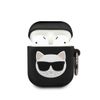 Karl Lagerfeld KLACA2SILCHBK AirPods 1/2 cover czarny/black Silicone Choupette