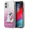 Karl Lagerfeld KLHCP12SCFNRCPI iPhone12 mini 5,4" różowy/pink hardcase Choupette Fun