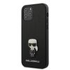 Karl Lagerfeld KLHCP12MIKMSBK iPhone 12/12 Pro 6,1" czarny/black hardcase Saffiano Ikonik Metal