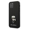 Karl Lagerfeld KLHCP12LIKMSBK iPhone 12Pro Max 6,7" czarny/black hardcase Saffiano Ikonik Metal