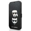 Karl Lagerfeld KLFLBKP12MSAKICKCBKiPhone 12/12 Pro 6,1" czarny/black book Saffiano Karl & Choupette