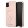 Karl Lagerfeld KLHCN61SILTTPI iPhone 116,1" / Xr Silicone Ikonik Outline różowy/pink