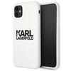 Karl Lagerfeld KLHCN61SLKLWH iPhone 116,1" / Xr Silicone Stack Logo biały/white