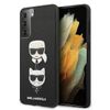 Karl Lagerfeld KLHCS21SSAKICKCBK S21G991 czarny/black hardcase Saffiano Ikonik Karl&Choupette Head