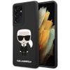 Karl Lagerfeld KLHCS21LSLFKBK S21 UltraG998 hardcase czarny/black Silicone Iconic