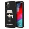 Karl Lagerfeld KLHCP12LSLFKBK iPhone 12Pro Max  6,7" hardcase czarny/black Silicone Iconic