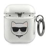 Karl Lagerfeld KLA2UCHGS AirPods 1/2cover srebrny/silver Glitter Choupette