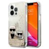 Karl Lagerfeld KLHCP13LGKCD iPhone 13Pro / 13 6,1" złoty/gold hardcase Liquid Glitter Karl&Choupette