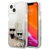 Karl Lagerfeld KLHCP13MGKCD iPhone 13/ 14 / 15 6,1" złoty/gold hardcase Liquid Glitter Karl&Choupette