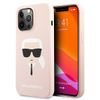 Karl Lagerfeld KLHCP13XSLKHLP iPhone 13Pro Max 6,7" jasnoróżowy/light pink hardcase Silicone Karl`s Head