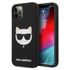 Karl Lagerfeld KLHCP12LSLCHBK iPhone12 Pro Max 6,7" hardcase czarny/black Silicone Choupette