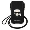 Karl Lagerfeld Torebka KLHCP12MOPHKHK6,1" czarny/black hardcase Saffiano Ikonik Karl`s Head